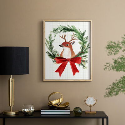 Christmas Holiday Art LXXXIX Framed Print - Solid Wood