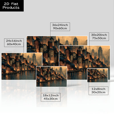 «Cityscape» numérique par River at Dusk