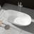 63" Marble-pattern Solid Surface Freestanding Soaking Tub