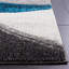 Tapis gris / turquoise Duboistown-1021790032