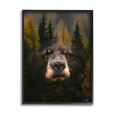 Abstrait ours noir sauvage F par Denise Brown 966