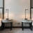Set Of 2,  H20 Inch Industrial Style Table Lamp With Touch Control, Usb Port, And Dimmable Led