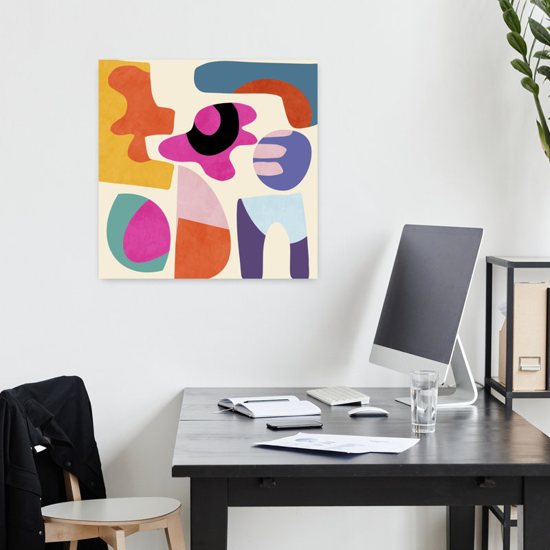 Art contemporain, art contemporain abstrait, H 18 po x l 18 po