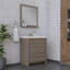 Ensemble de meuble-lavabo simple 30 po Feike-989047169