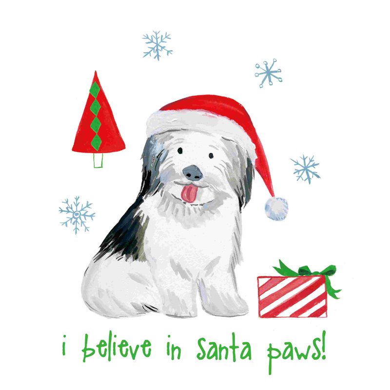 Christmas Critter III - impression sur toile tendue, H 12 po x l 12 po, Non, Toile tendue
