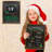 Excello Wooden Chalkboard 13 in by 17 in in Photo Frame Christmas Decoration