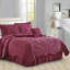 4 Piece Damask Oversized Embroidery Bedspread Set-21301790-21301795
