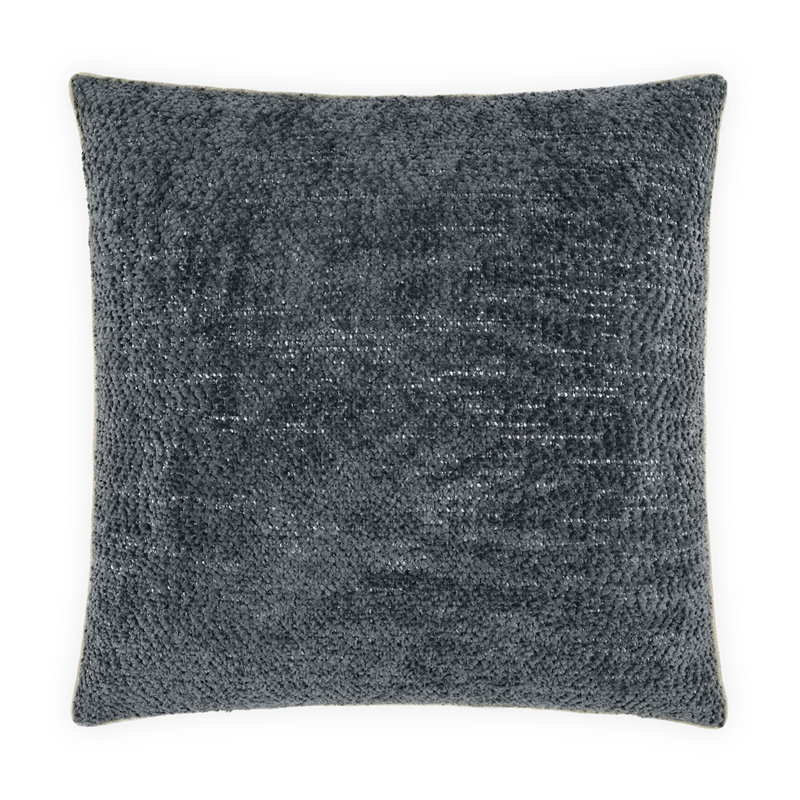 Coussin Knubby, Ardoise, Carré 22 po