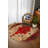 Strawbridge Burgundy Beige Moroccan Machine Printed Cotton Polyester Area Rug-1794165470