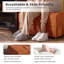 Repose-pieds repose-pieds carré en velours côtelé-318814882