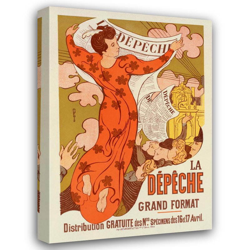 "L'envoi de Toulouse" par Maurice Denis - Toile tendue avec châssis, H 18 po x l 14 po