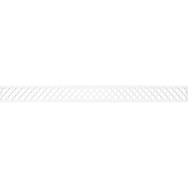 Moulure Manchester Fruster, H 4 po x l 46,375 po x P 0,375 po, PVC de qualité architecturale