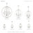 Ledjon 6 - Light Dimmable Globe Chandelier-1085104376