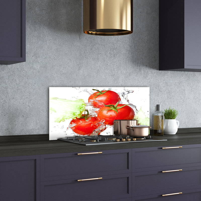 Loryn 50cm W x 100cm L Glass Peel and Stick Panel