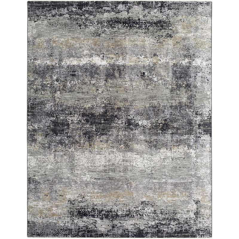 Tapis tissé à la machine Kirima, Rectangle 2 pi x 2 pi 11 po