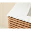 Meuble-lavabo mural flottant simple 36 po, 36 po, pré-assemblé avec comptoir en céramique