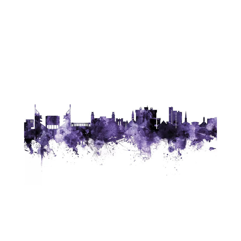 Fayetteville, Arkansas Skyline by Michael Tompsett - Wrapped Canvas Gallery-Wrapped Canvas Giclée, 30.48 cm H x 45.72 cm W