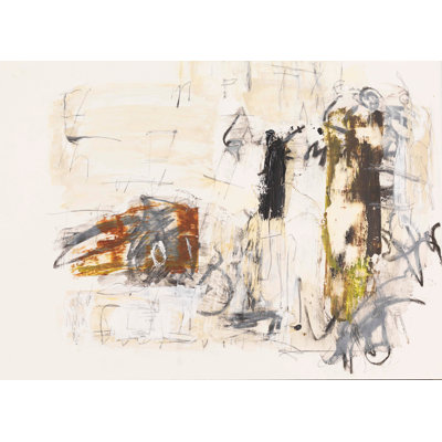Emptied - Peinture sur toile avec cadre flottant