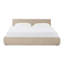 Lit en velours taupe texturé-1358582610-1358582605