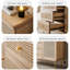 Buffet Mid-Century moderne en bois massif Burlywood