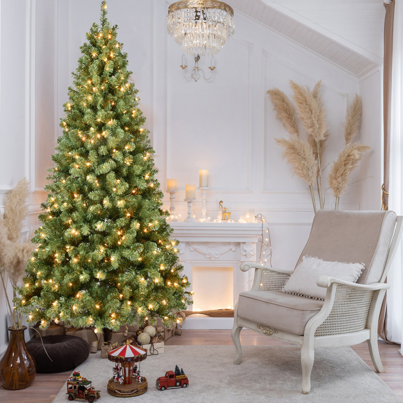 Arbre de Noël en PVC 5 pi pré-éclairé, 5'