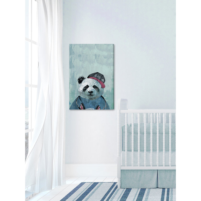 «Bad Panda», reproduction d'art sur toile tendue, H 12 po x l 8 po x P 1,5 po