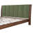 Arden Mid-Century Modern Wood Bed Frame With Green Finish And Headboard-118707261-118707263
