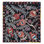 Décoration murale moderne 100% soie 27 x 28 po. Nappe brodée. Décoration murale Boho. Jeté noir
