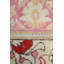 Tapis unique en laine noué à la main de style années 1920 de 7 pi 5 po x 8 pi 4 po Oushak
