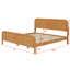 Base de lit plateforme en bois avec lattes et tête de lit-606625782-606625771