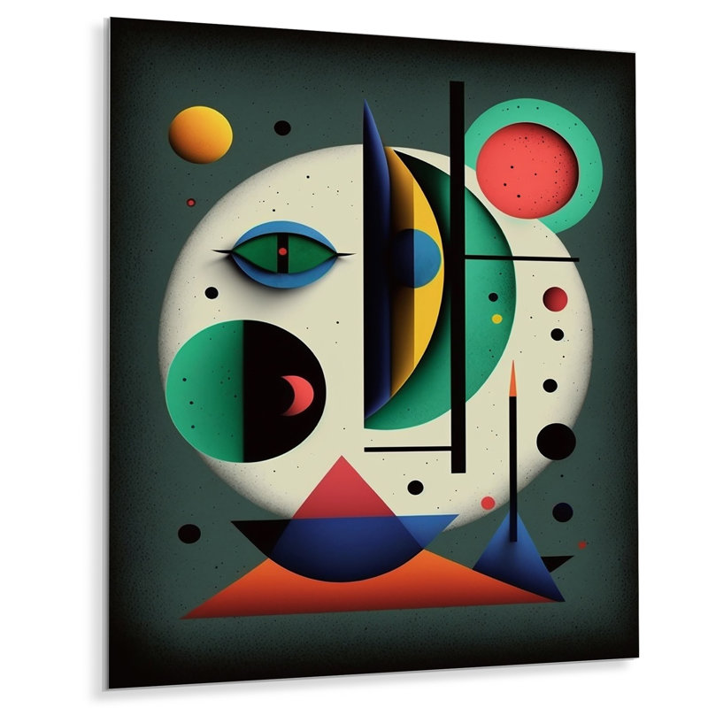 Décorations murales en métal géométriques modernes Playful Imaginaire, H 20 po x l 12 po x P 1 po