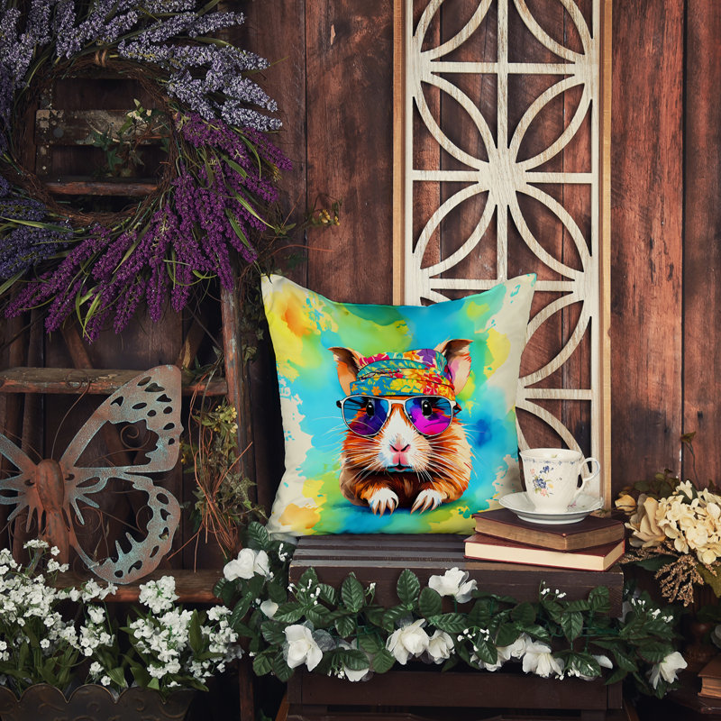 Coussin Hippie, H 14 po x l 14 po