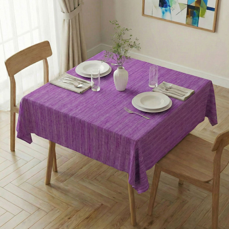 Elegant Tablecloth (55 x 55 Inches), 65% Cotton / 35% Polyester, Easy Clean, Machine Washable at 86°F, Tumble Dryer Safe, Ironable | Perfect for Dining Table & Special Occasions, Durable & Stylish Design
