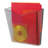 Deflect-o® Euro-Style DocuPocket® Portrait Wall Fi PVC / Vinyl Hanging Files Open