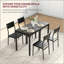 Ensemble de table de salle à manger 3 pièces pour 2 personnes, table de cuisine moderne et chaises, ensemble de salle à manger pour coin-repas, petit espace, appartement, peu encombrant