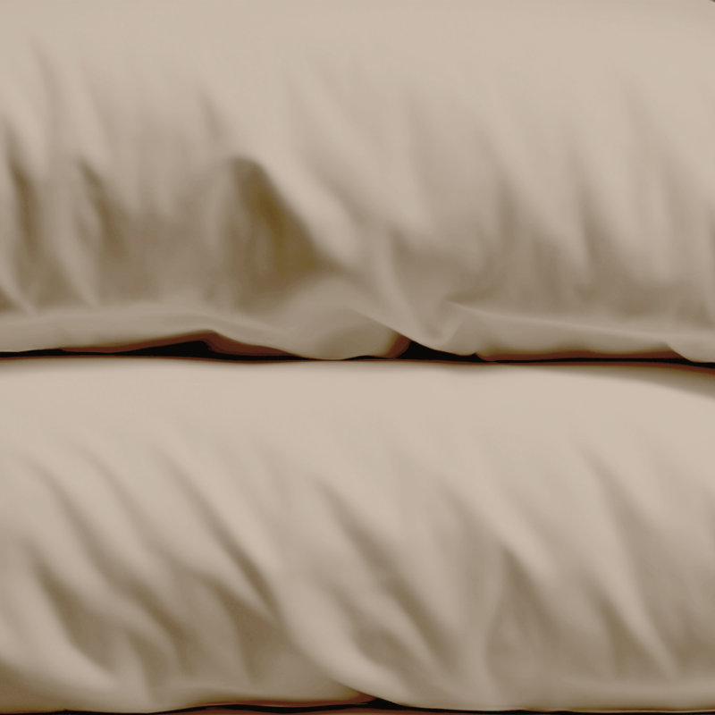 Microfiber - Set of 2, Tan, Standard