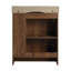 Ensemble de meuble-lavabo simple 28 po avec lavabo et tablettes en céramique-101549198