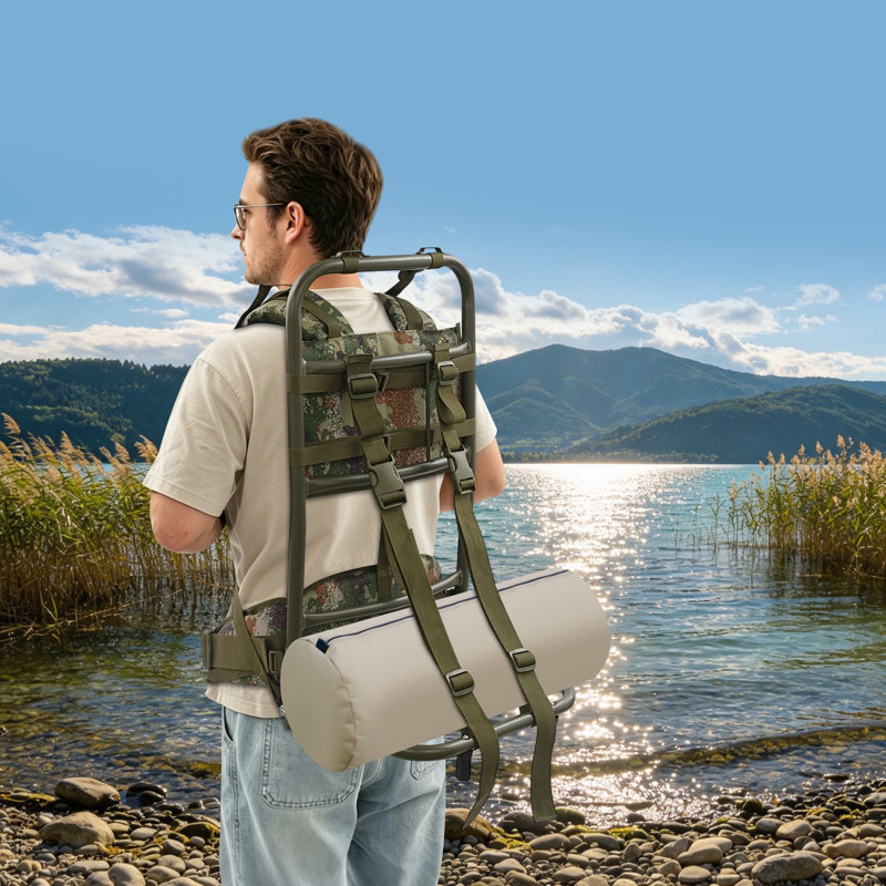 Cadre de sac à dos, cadre de sac à dos de randonnée / chasse, cadre de sac à dos robuste, Vert