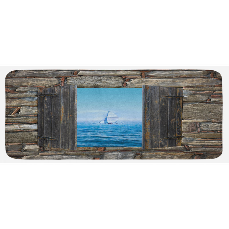 Tapis de cuisine nautique