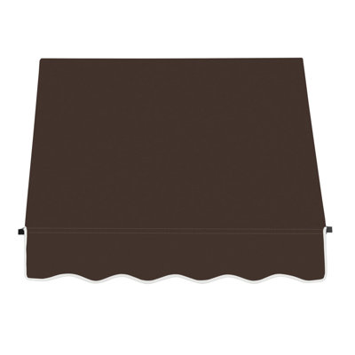 Awntech Santa Fe Fixed Awning, 40.5" x 31" x 24", Brown
