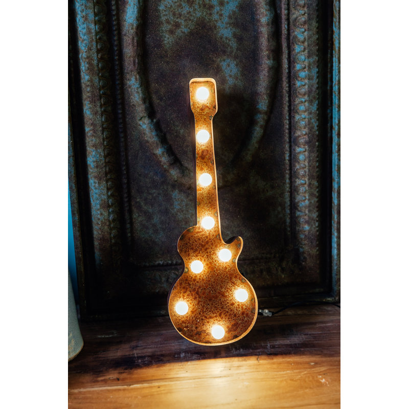 Metal Novelty Lamp, Rust