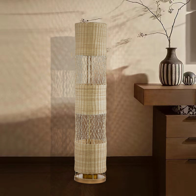 Pagano 50'' White Column Floor Lamp