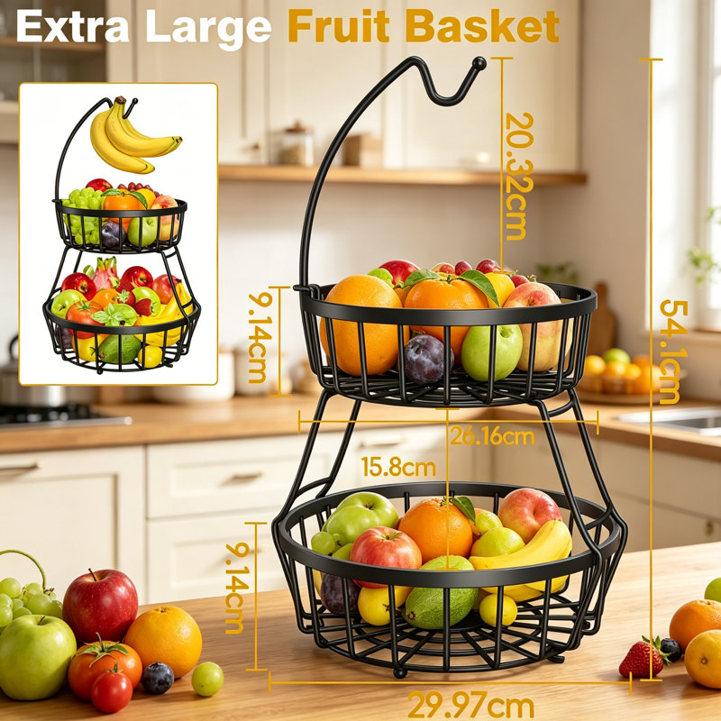 Rebrilliant Metal Fruit Basket