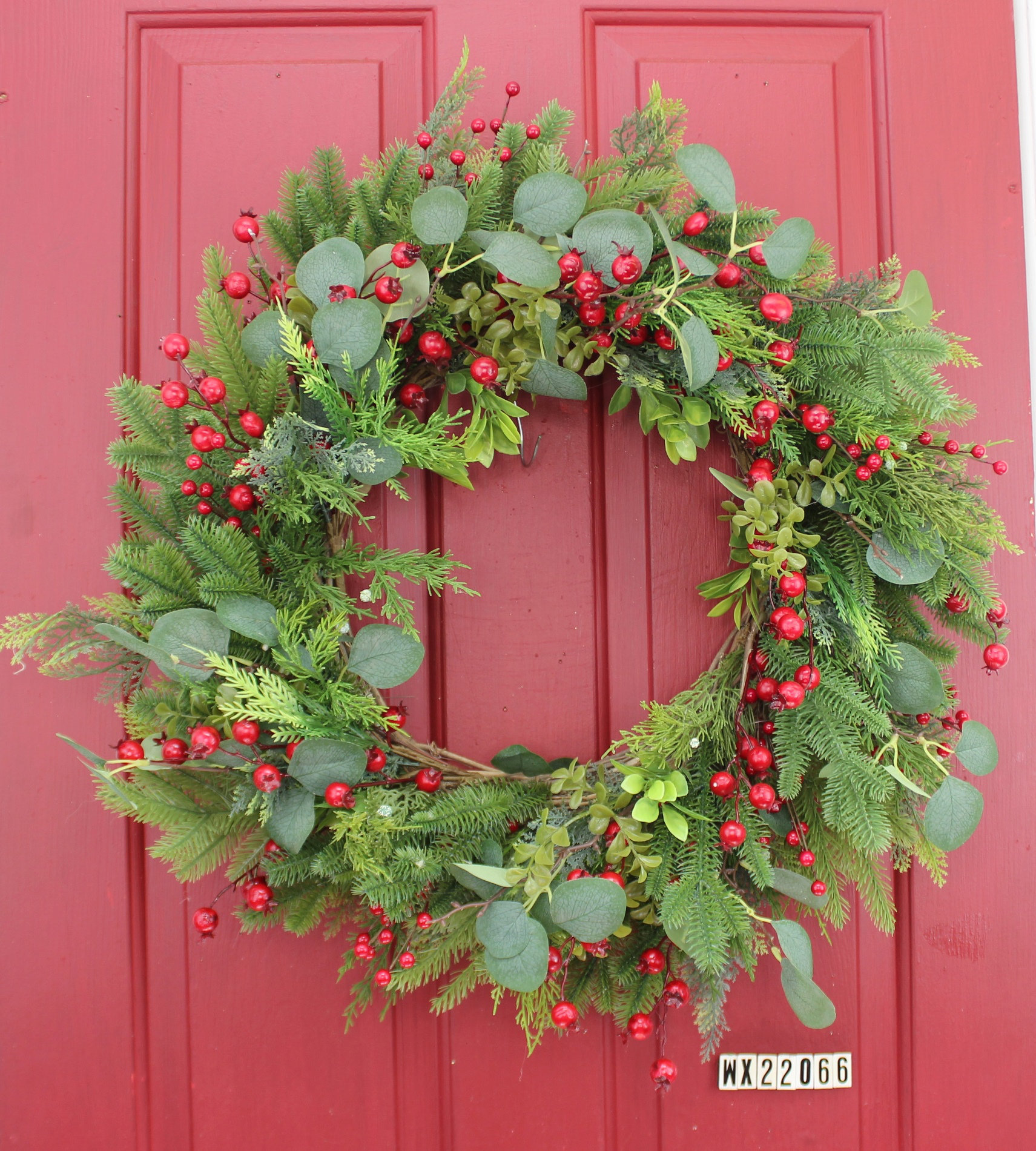 Berry Cedar 26 Foam Wreath The Holiday Aisle Color: Red