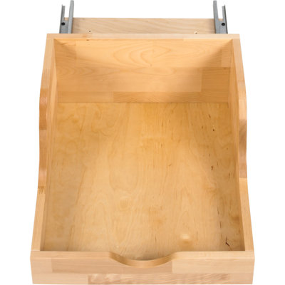 16-1/16" Preassembled Vanity Depth High Back Rollout Drawer for 18" Opening
