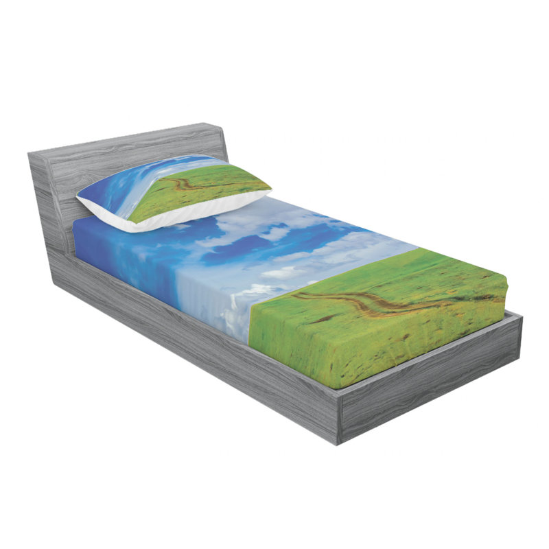 Microfiber Sheet Set, Twin Sheet Set with Fitted Sheet