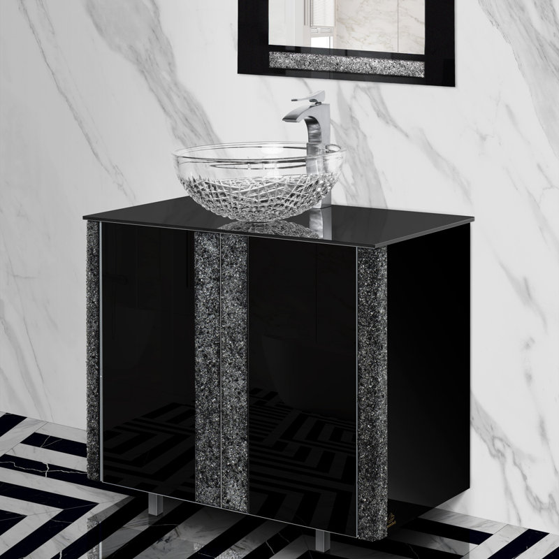 Princess 35'' W Single Vanity, Black