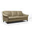 Genuine Leather 61'' Rolled Arm Loveseat-1095956928-1161086021