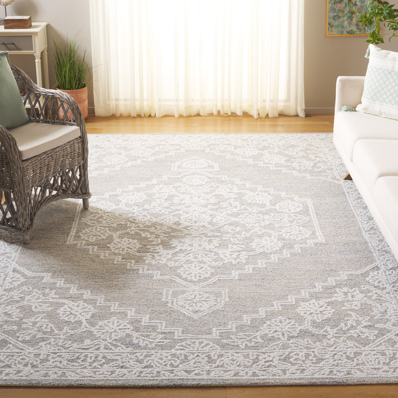 Mehtab Hand Tufted Performance Oriental Rug, Rectangle 8' x 10'