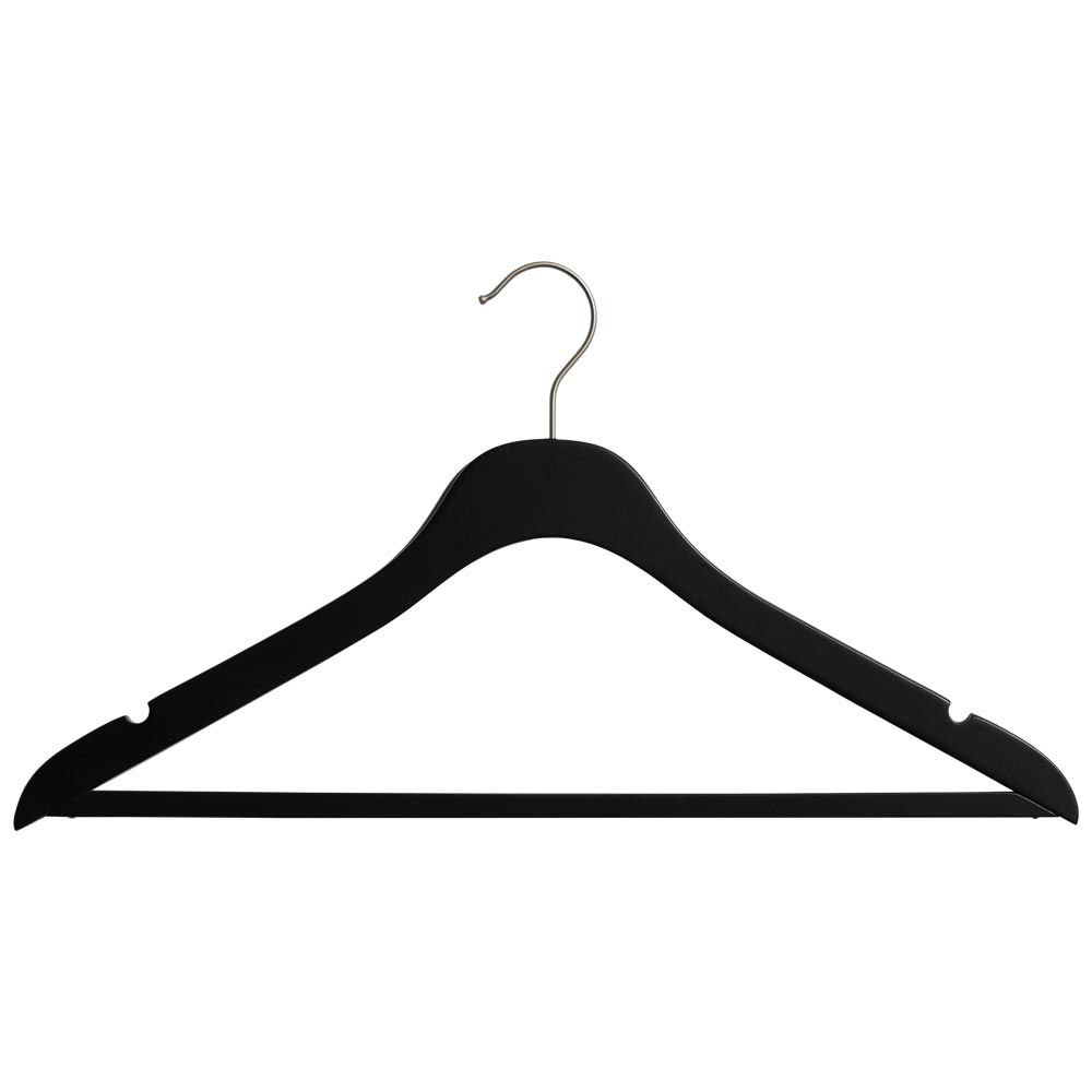 Dennison Wood Non-Slip Standard Hanger for Suit/Coat (Set of 25) Rebrilliant 